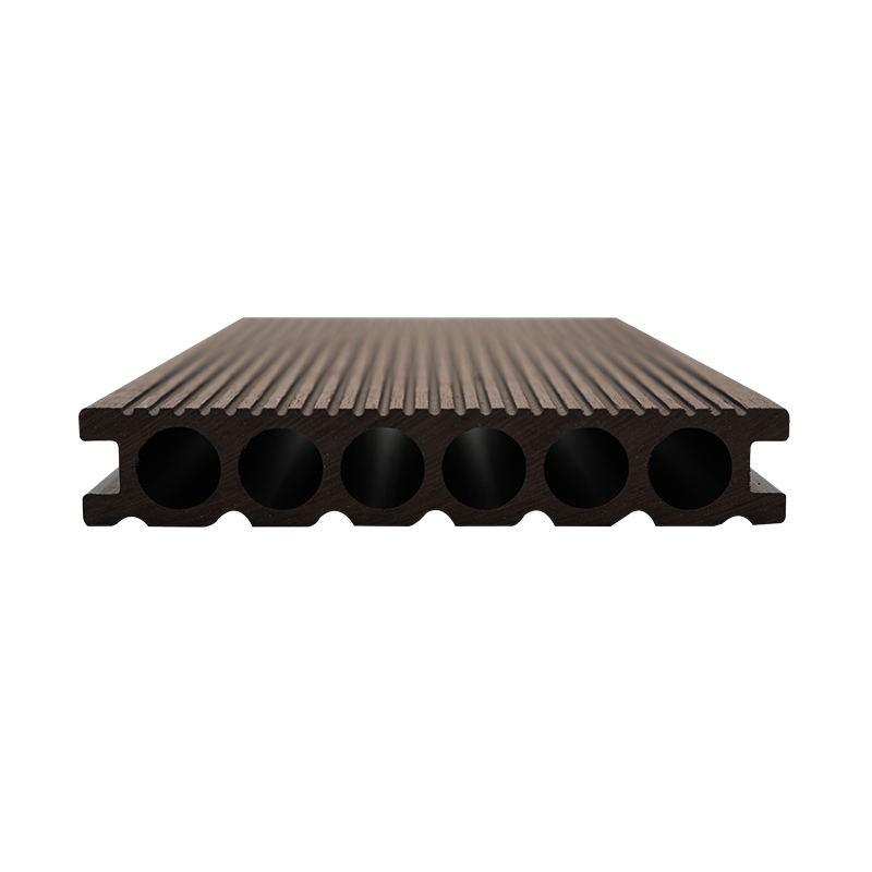 Six Hole Straight-Grained Wood Plastic Decking
