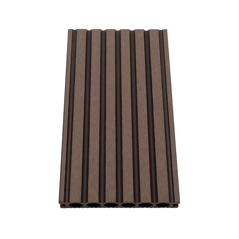 Six Hole Straight-Grained Wood Plastic Decking