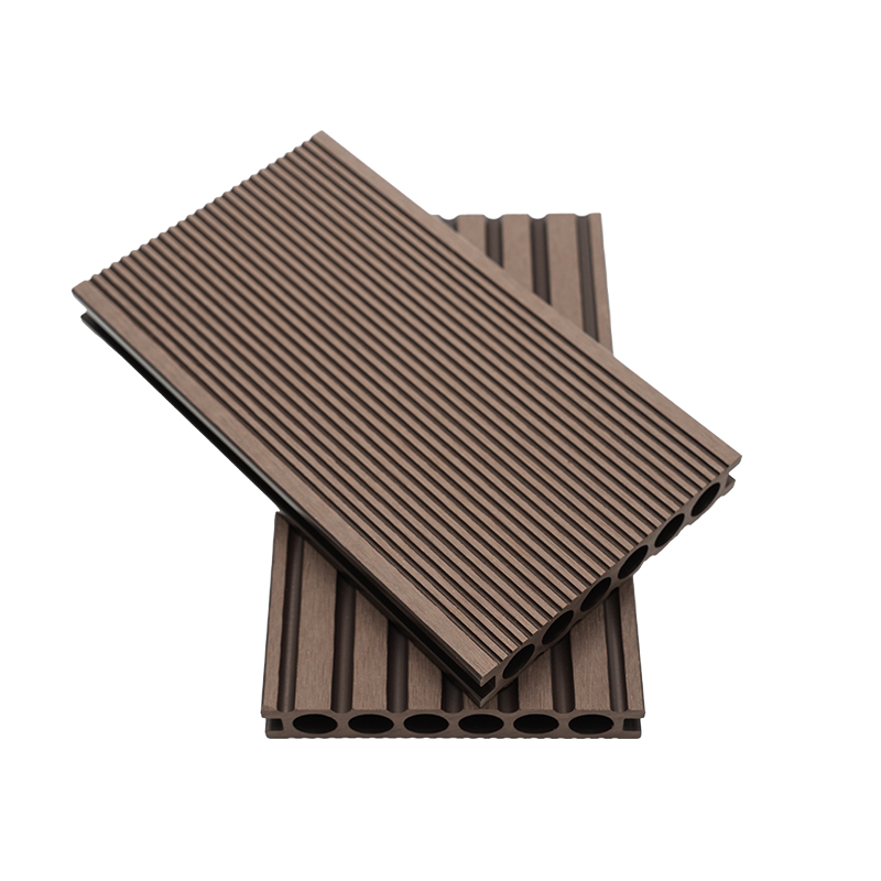 Six Hole Straight-Grained Wood Plastic Decking