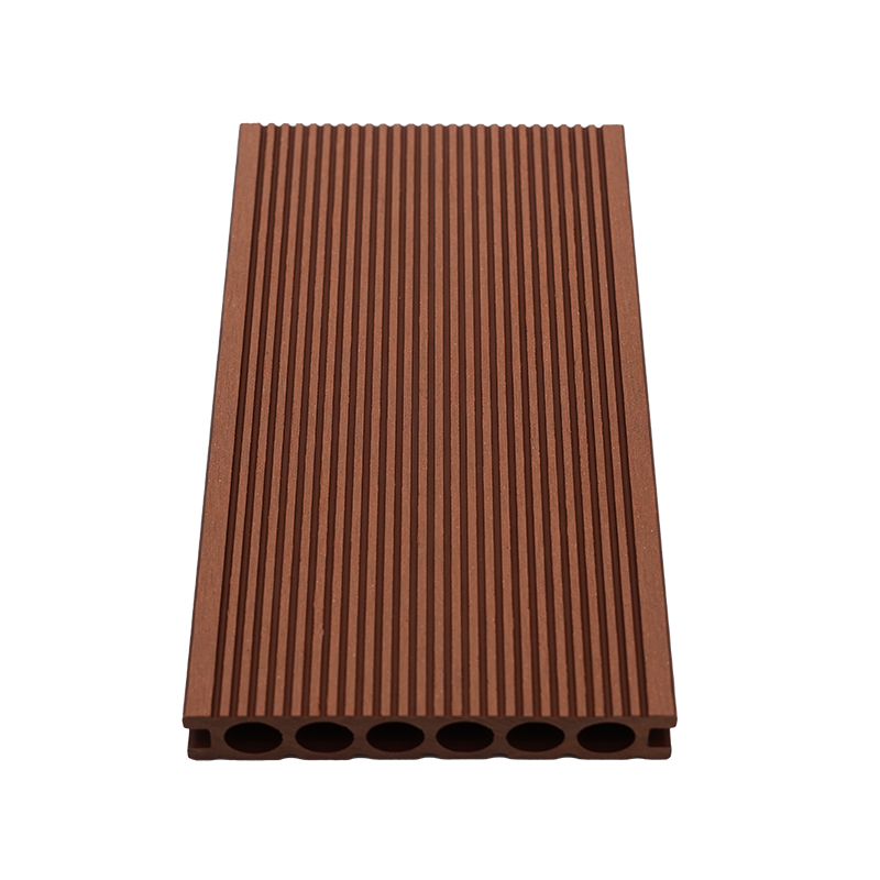 Six Hole Straight-Grained Wood Plastic Decking