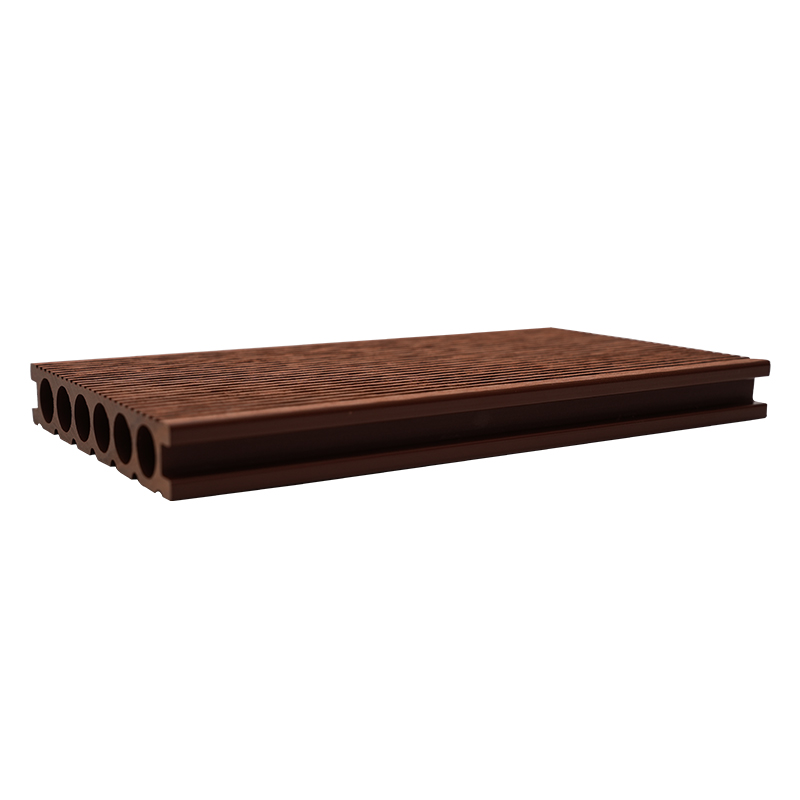 Six Hole Straight-Grained Wood Plastic Decking