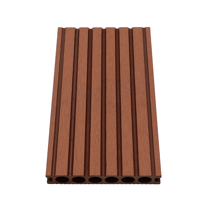 Six Hole Straight-Grained Wood Plastic Decking