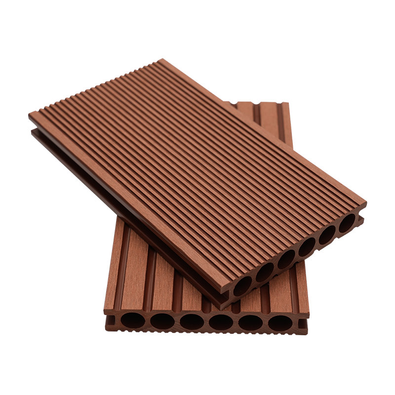 Six Hole Straight-Grained Wood Plastic Decking