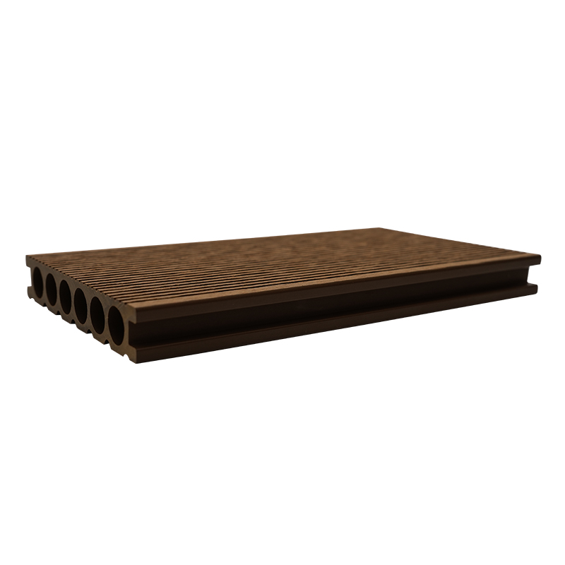 Six Hole Straight-Grained Wood Plastic Decking