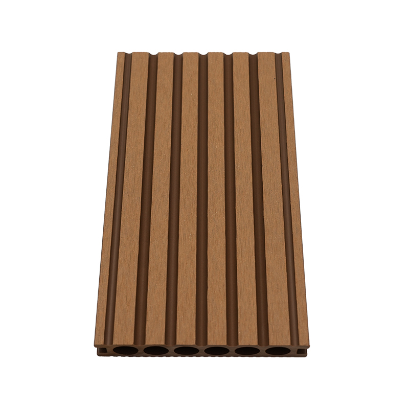 Six Hole Straight-Grained Wood Plastic Decking