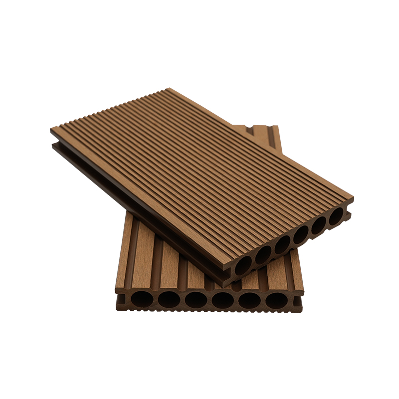 Six Hole Straight-Grained Wood Plastic Decking
