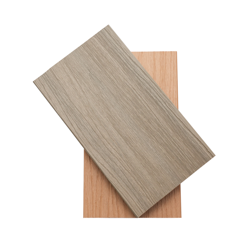 Six-Hole Embossed Double-Sided Extruded Wood Plastic Decking