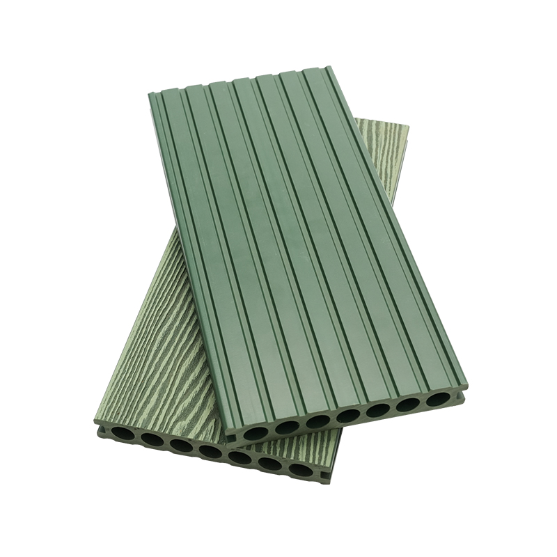 Seven Hole Embossed Wood Plastic Decking