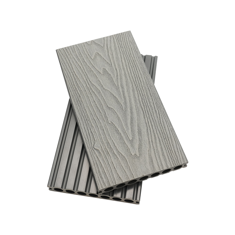Seven Hole Embossed Wood Plastic Decking