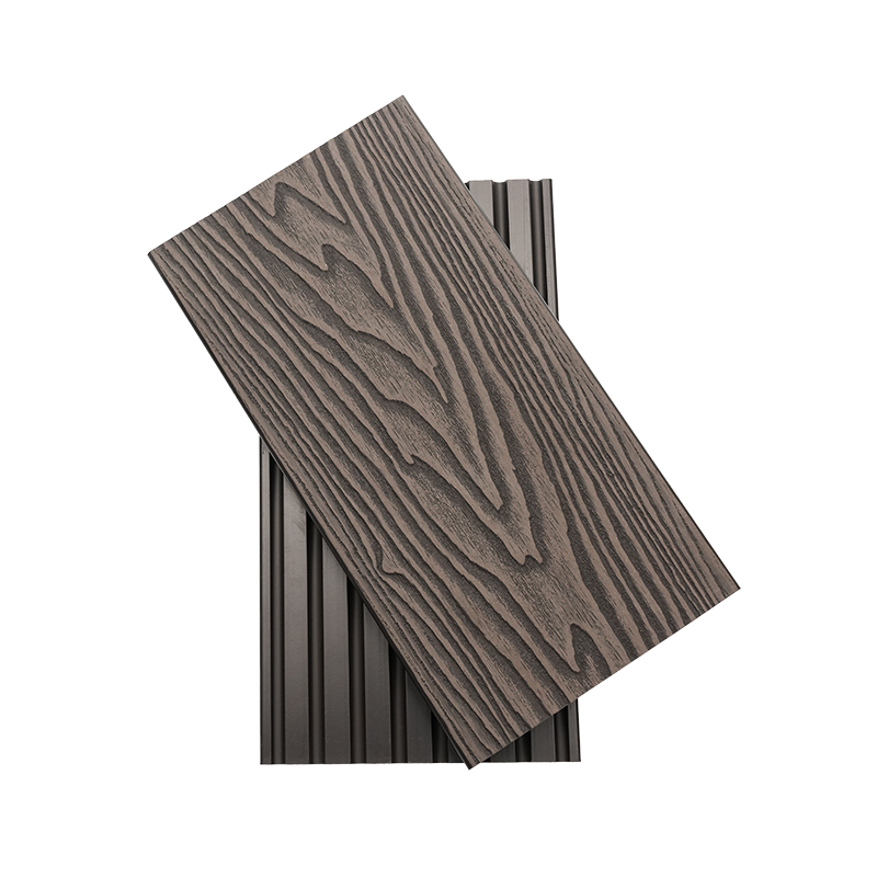 Seven Hole Embossed Wood Plastic Decking