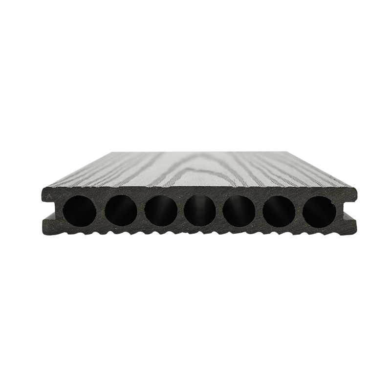 Seven-Hole Embossed Single-Sided Co-Extruded Decking