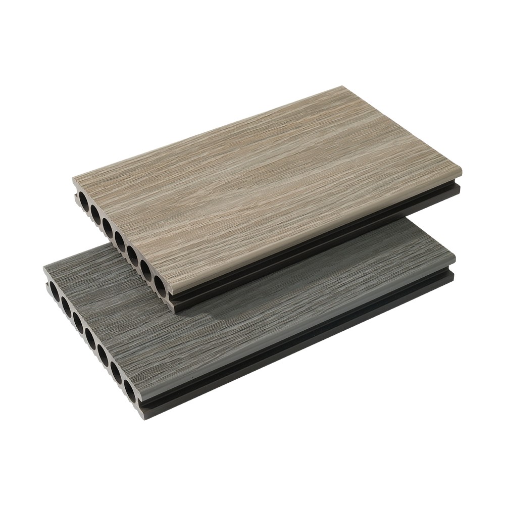 Seven Hole Co-extrusion WPC Decking（Single-Sided Fine Lines）