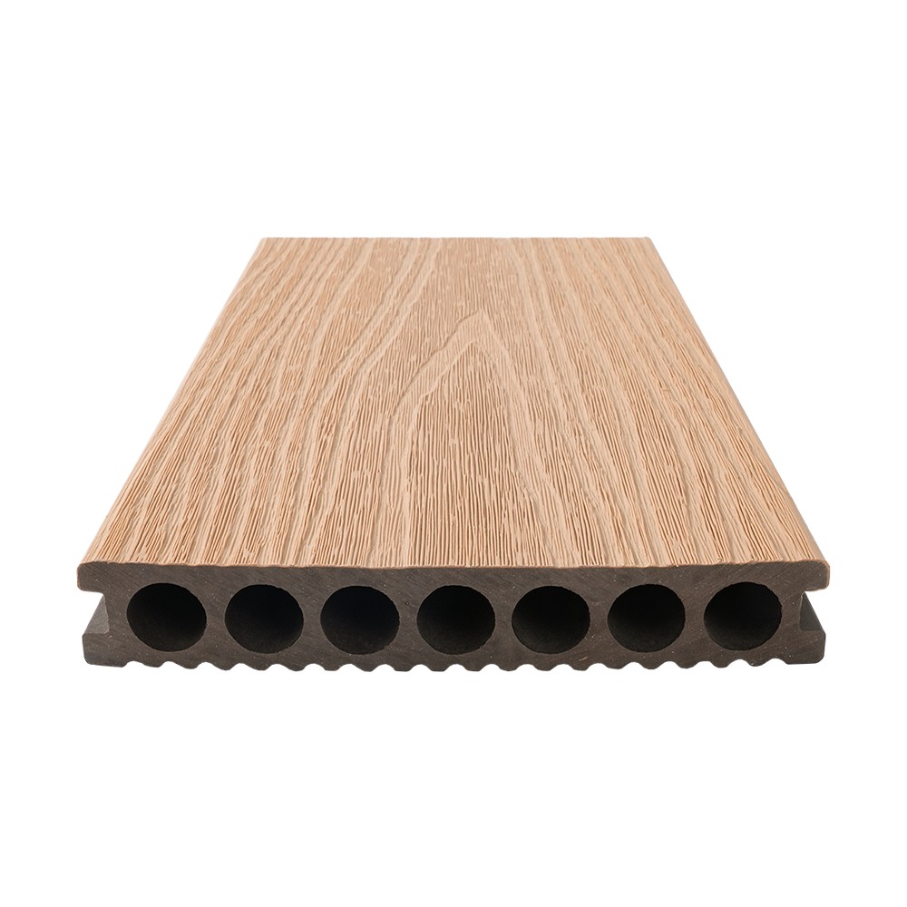 Seven Hole Co-extrusion WPC Decking（Single-Sided Fine Lines）