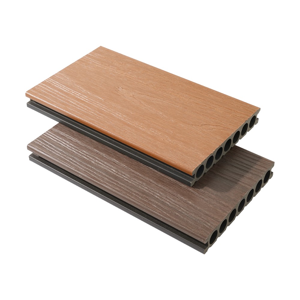Seven Hole Co-extrusion WPC Decking（Single-Sided Coarse Texture）