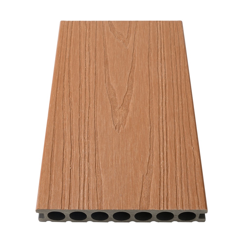 Seven Hole Co-extrusion WPC Decking（Single-Sided Coarse Texture）