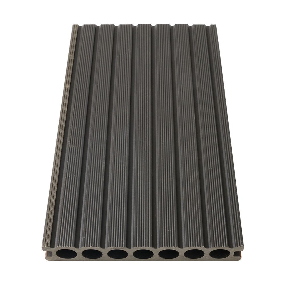 Seven Hole Co-extrusion WPC Decking（Single-Sided Coarse Texture）
