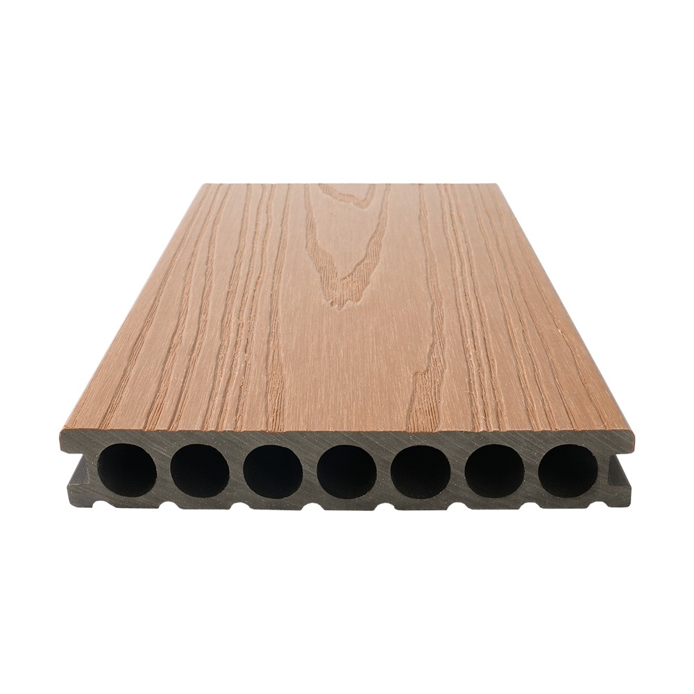 Seven Hole Co-extrusion WPC Decking（Single-Sided Coarse Texture）